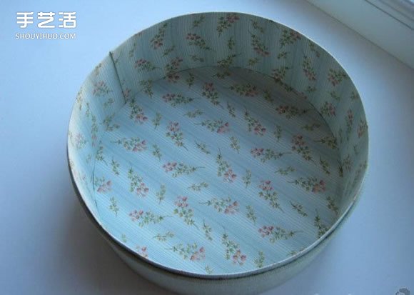 怎么做圓形布盒子教程 圓形布藝收納盒DIY圖解 -  www.rpnrmr.com