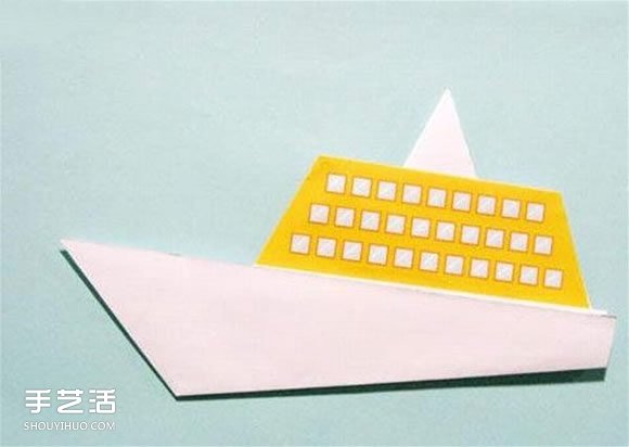 簡單折紙輪船的過程 幼兒園折小船的教程 -  www.rpnrmr.com