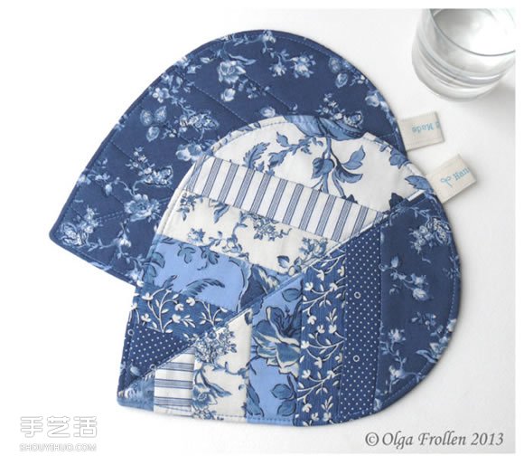 漂亮拼布樹葉杯墊DIY 拼布制作樹葉圖案杯墊 -  www.rpnrmr.com