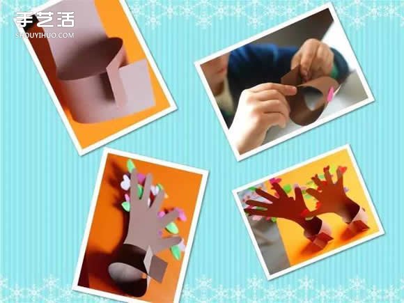 幼兒園母親節(jié)禮物：“五指連心樹”手工制作 -  www.rpnrmr.com