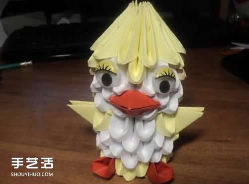 三角插鴨子怎么做圖解 三角插手工藝品鴨子制作 -  www.rpnrmr.com