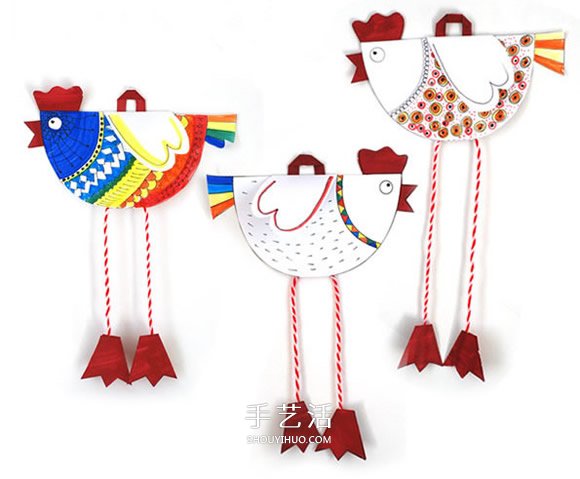 幼兒剪紙制作小雞掛飾 卡紙做小雞掛飾的方法 -  www.rpnrmr.com