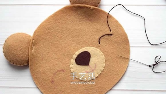 不織布新年小熊制作 超萌小熊布偶DIY圖解 -  www.rpnrmr.com