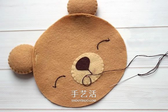 不織布新年小熊制作 超萌小熊布偶DIY圖解 -  www.rpnrmr.com