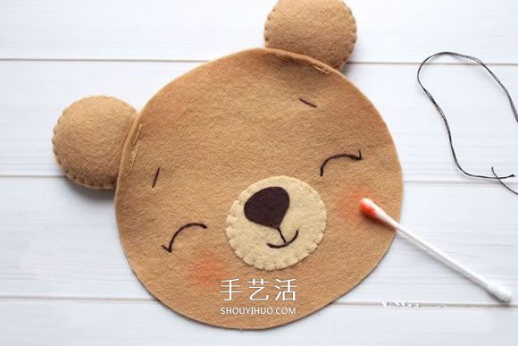 不織布新年小熊制作 超萌小熊布偶DIY圖解 -  www.rpnrmr.com