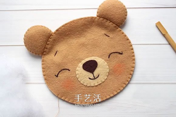 不織布新年小熊制作 超萌小熊布偶DIY圖解 -  www.rpnrmr.com