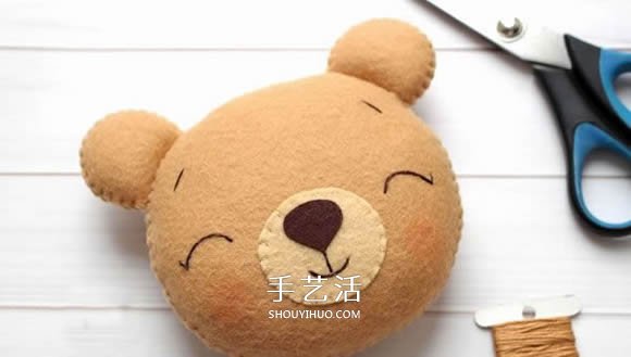 不織布新年小熊制作 超萌小熊布偶DIY圖解 -  www.rpnrmr.com