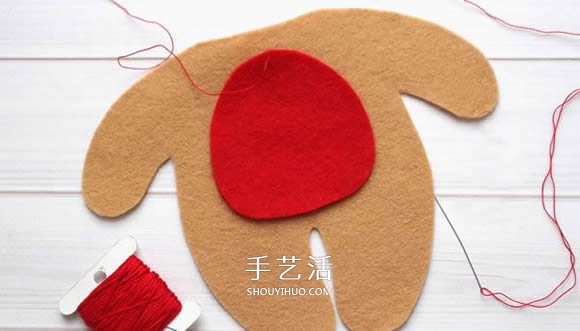 不織布新年小熊制作 超萌小熊布偶DIY圖解 -  www.rpnrmr.com