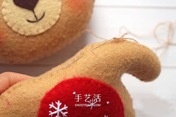不織布新年小熊制作 超萌小熊布偶DIY圖解 -  www.rpnrmr.com
