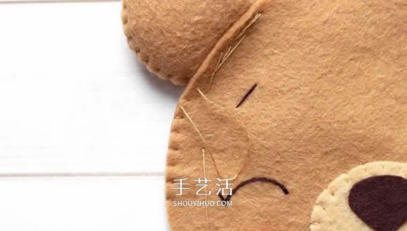 不織布新年小熊制作 超萌小熊布偶DIY圖解 -  www.rpnrmr.com