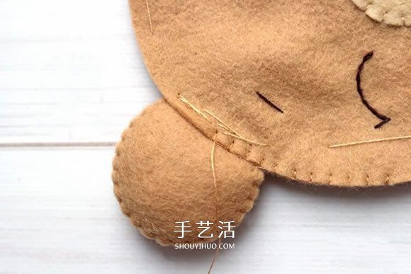 不織布新年小熊制作 超萌小熊布偶DIY圖解 -  www.rpnrmr.com