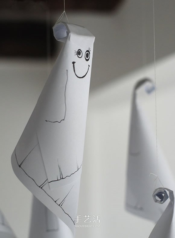 萬圣節(jié)幽靈小掛飾制作 幼兒園手工制作幽靈 -  www.rpnrmr.com