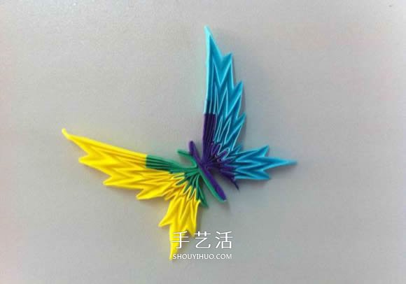 蛇腹蝴蝶的折法圖解 折紙美麗蝴蝶的方法教程 -  www.rpnrmr.com