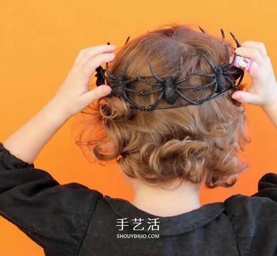 簡(jiǎn)單萬(wàn)圣節(jié)頭飾制作 DIY萬(wàn)圣節(jié)蜘蛛頭飾教程 -  www.rpnrmr.com