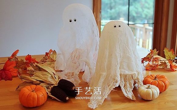 紗布做萬(wàn)圣節(jié)幽靈的方法 簡(jiǎn)單可愛(ài)幽靈DIY制作 -  www.rpnrmr.com