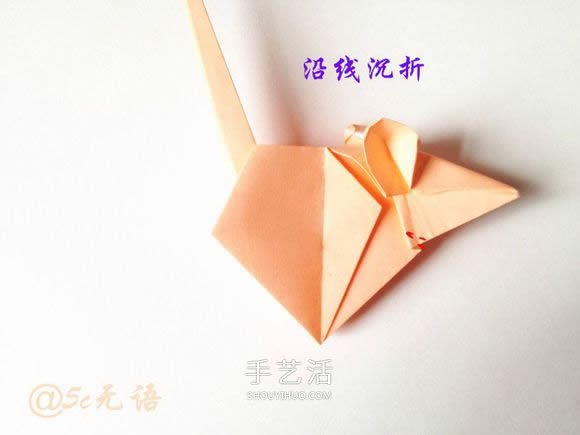 立體老鼠折紙圖解教程 逼真小老鼠的折法步驟 -  www.rpnrmr.com