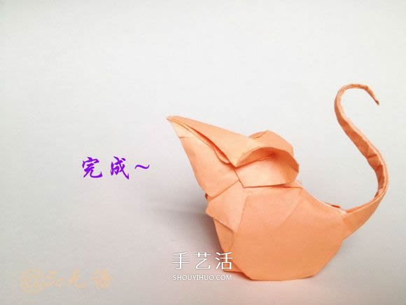 立體老鼠折紙圖解教程 逼真小老鼠的折法步驟 -  www.rpnrmr.com