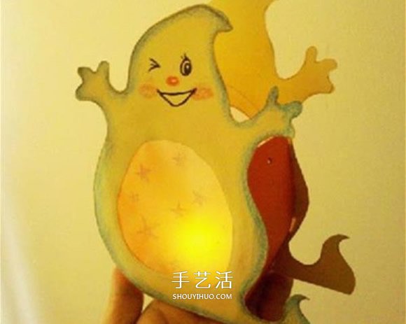 萬圣節(jié)燈籠制作方法 卡紙DIY萬圣節(jié)幽靈燈籠 -  www.rpnrmr.com