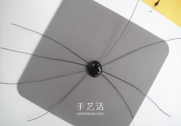 萬圣節(jié)蜘蛛便簽夾DIY 鐵絲手工制作可愛小蜘蛛 -  www.rpnrmr.com