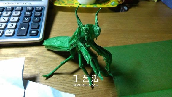 立體螳螂的折法圖解 折紙小螳螂的詳細(xì)步驟 -  www.rpnrmr.com