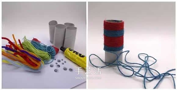 萬(wàn)圣節(jié)小怪物手工制作 卷紙筒做小怪物的方法 -  www.rpnrmr.com
