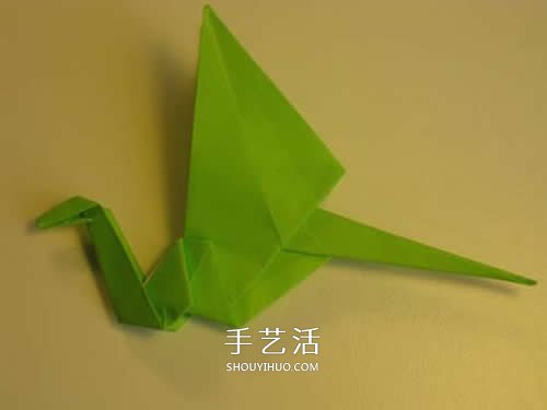 手工折紙翼龍的步驟圖 翼龍的折法圖解過程 -  www.rpnrmr.com