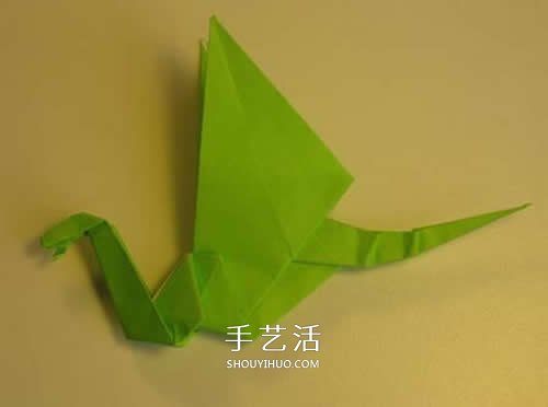 手工折紙翼龍的步驟圖 翼龍的折法圖解過程 -  www.rpnrmr.com