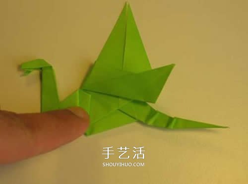 手工折紙翼龍的步驟圖 翼龍的折法圖解過程 -  www.rpnrmr.com