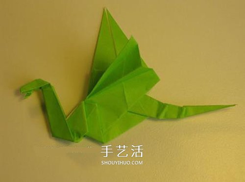 手工折紙翼龍的步驟圖 翼龍的折法圖解過程 -  www.rpnrmr.com