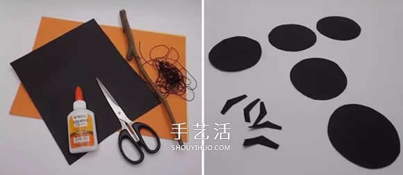萬圣節(jié)黑蜘蛛掛飾制作 簡單卡紙做蜘蛛的方法 -  www.rpnrmr.com