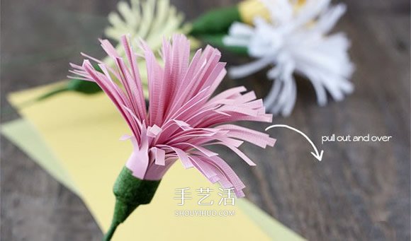 彩紙手工制作小菊花 簡(jiǎn)單易學(xué)菊花的制作方法 -  www.rpnrmr.com