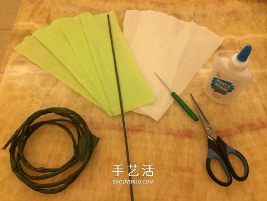 重陽節(jié)紙菊花的做法 皺紋紙手工制作菊花圖解 -  www.rpnrmr.com