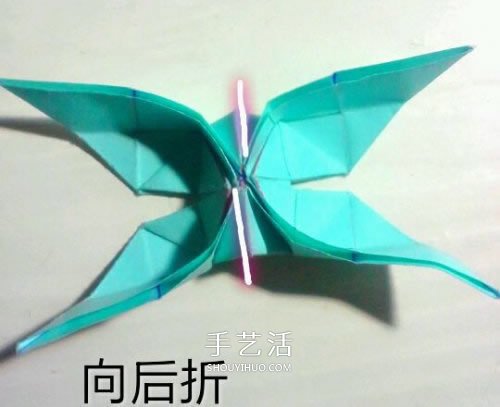 鳳尾蝶折紙圖解教程 手工鳳尾蝶的折法步驟 -  www.rpnrmr.com