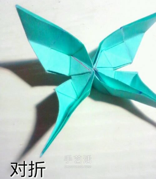 鳳尾蝶折紙圖解教程 手工鳳尾蝶的折法步驟 -  www.rpnrmr.com