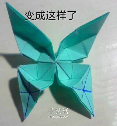 鳳尾蝶折紙圖解教程 手工鳳尾蝶的折法步驟 -  www.rpnrmr.com