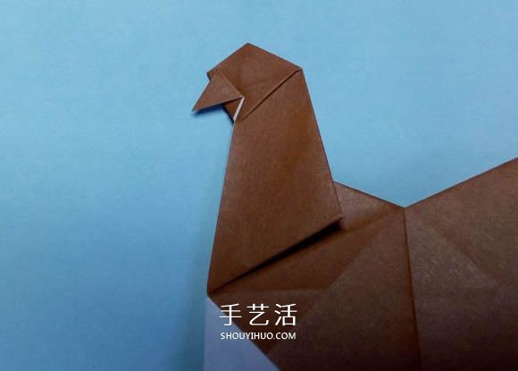 折紙母雞的方法圖解 怎么折母雞的折法步驟 -  www.rpnrmr.com