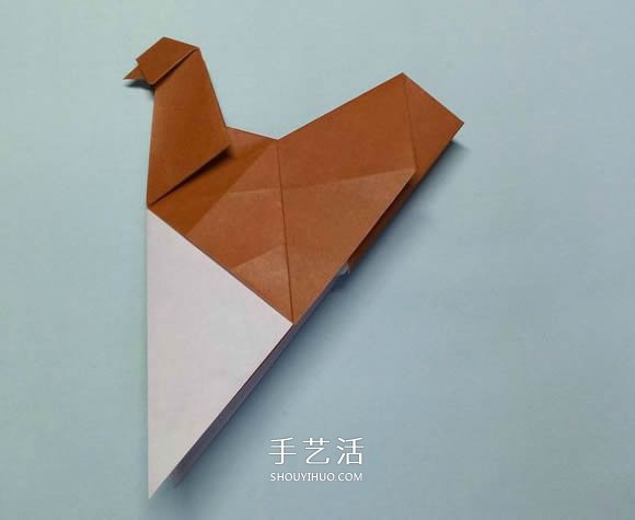 折紙母雞的方法圖解 怎么折母雞的折法步驟 -  www.rpnrmr.com