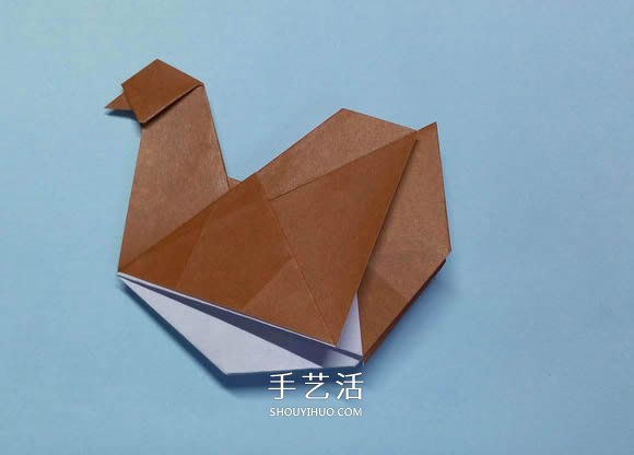 折紙母雞的方法圖解 怎么折母雞的折法步驟 -  www.rpnrmr.com