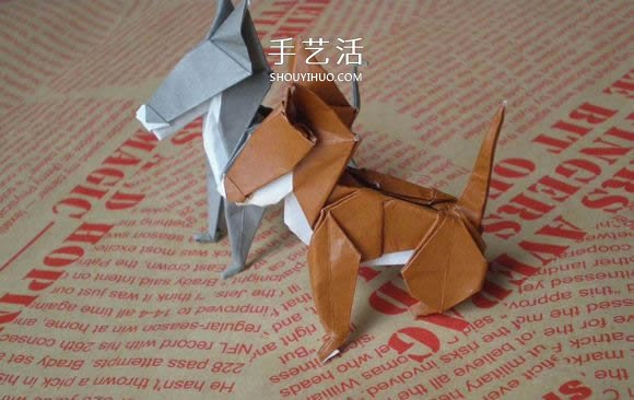 可愛(ài)小狗的折法圖解 手工折紙小狗的步驟圖 -  www.rpnrmr.com