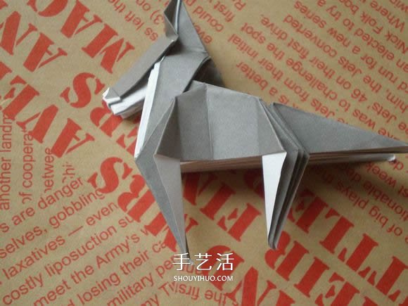 可愛(ài)小狗的折法圖解 手工折紙小狗的步驟圖 -  www.rpnrmr.com