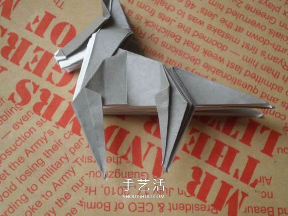 可愛(ài)小狗的折法圖解 手工折紙小狗的步驟圖 -  www.rpnrmr.com