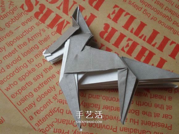 可愛(ài)小狗的折法圖解 手工折紙小狗的步驟圖 -  www.rpnrmr.com