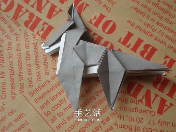 可愛(ài)小狗的折法圖解 手工折紙小狗的步驟圖 -  www.rpnrmr.com