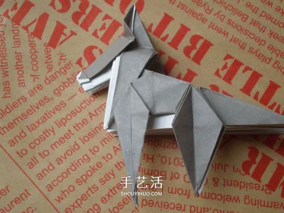 可愛(ài)小狗的折法圖解 手工折紙小狗的步驟圖 -  www.rpnrmr.com