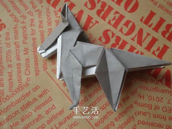 可愛(ài)小狗的折法圖解 手工折紙小狗的步驟圖 -  www.rpnrmr.com