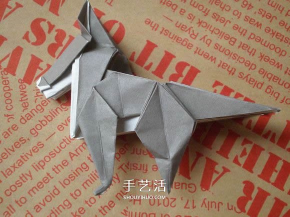 可愛(ài)小狗的折法圖解 手工折紙小狗的步驟圖 -  www.rpnrmr.com