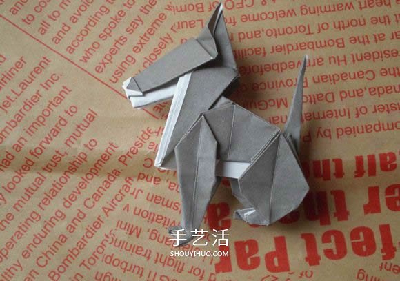 可愛(ài)小狗的折法圖解 手工折紙小狗的步驟圖 -  www.rpnrmr.com