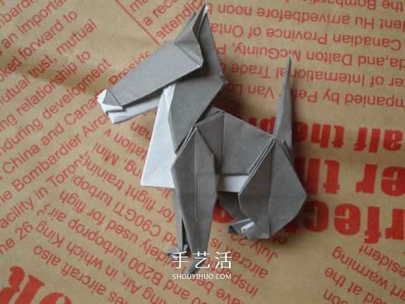 可愛(ài)小狗的折法圖解 手工折紙小狗的步驟圖 -  www.rpnrmr.com