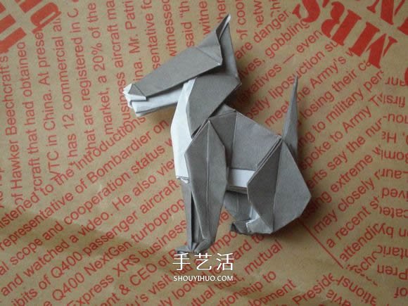 可愛(ài)小狗的折法圖解 手工折紙小狗的步驟圖 -  www.rpnrmr.com
