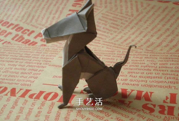 可愛(ài)小狗的折法圖解 手工折紙小狗的步驟圖 -  www.rpnrmr.com